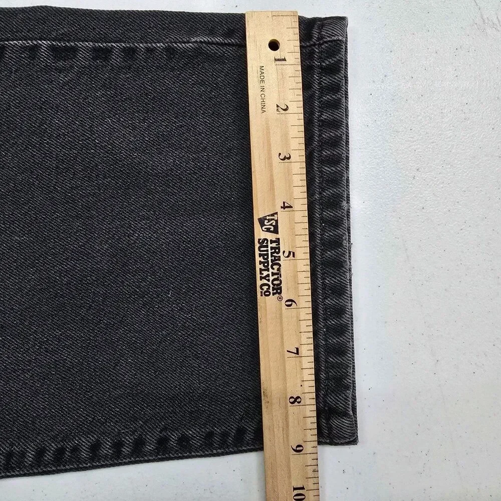 LL Bean Jeans Classic Womens 18 Petite Charcoal Black Denim Mom Cowgirl Y2K - Picture 10 of 10